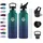 KollyKolla Isolierflasche schwarz 0,5 l