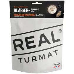 DRYTECH REAL TURMAT Vanillemüsli mit Blaubeeren - Trekkingnahrung (Gr 330g)
