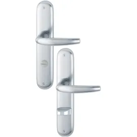 HOPPE Langschildgarnitur Atlanta F1 Grau/ Silber 1530/273P