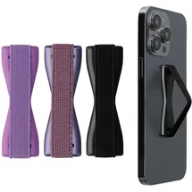 kwmobile Smartphone Fingerhalter schwarz 3er Set