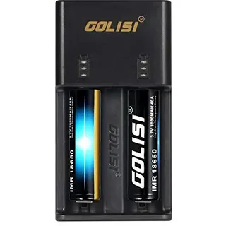 Deutsche Version | Golisi O2 SMART Lithium-Ionen Akku Ladegerät | USB | 2A Schnelladen | Auto Start/Stop | Intelligent