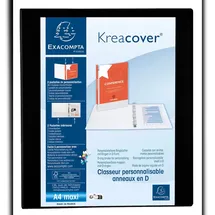 Exacompta Kreacover DIN A4 25 mm Schwarz 10 St.