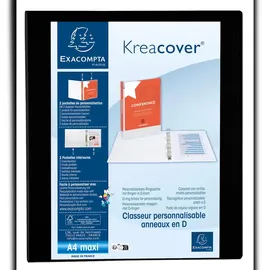 Exacompta Kreacover DIN A4 25 mm Schwarz 10 St.