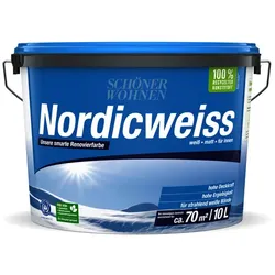 SCHÖNER WOHNEN FARBE Dispersionsfarbe »Nordicweiss«, 10 Liter, weiss