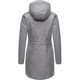 Ragwear Wintermantel "Elsie Melange", Damen, Gr. XXXL(46), grau, Obermaterial: 100% Polyester. Innenfutter: 100% Polyester. Wattierung: 100% Polyester, figurumspielend ca.