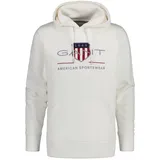 GANT Archive Shield Regular Fit Kapuzenpullover Eggshell S