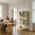 [en.casa] Vitrinenschrank Klippestad 160 x 80 x 35 cm Kamelfarben