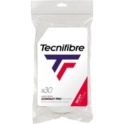 Tecnifibre Overgrip Contact Pro 0.6mm (Griffigkeit) weiss - 30er Clip-Beutel