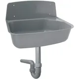 Otto Haas Ausgussbecken mit PP Spülensiphon grau