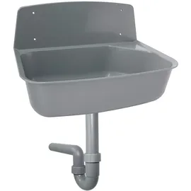 Otto Haas Ausgussbecken mit PP Spülensiphon grau