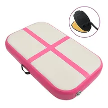 vidaXL Gymnastikmatte, Aufblasbare Fitness Matte mit Pumpe 60x100x10 cm PVC Rosa