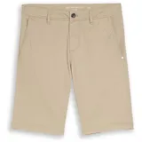 Tom Tailor Herren TTSLIM Chino Shorts, beige, Uni, Gr. 30