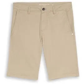Tom Tailor Herren TTSLIM Chino Shorts, beige, Uni, Gr. 30