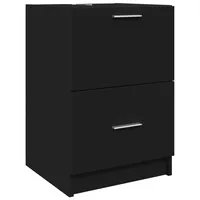 VidaXL Waschbeckenunterschrank Schwarz 40x37x59 cm Holzwerkstoff