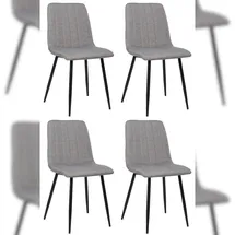 deluke Stühle LENZ Stoff grau 4er Set