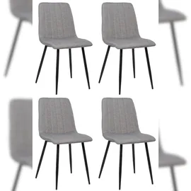 deluke Stühle LENZ Stoff grau 4er Set