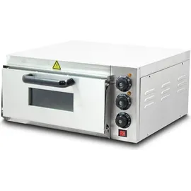 BITUXX Pizza, Ofen 2000W mit Steinplatte , Gastro Steinbackofen für Brot und Backwaren, Leistung 2000 Watt, Temperatur bis zu 350°C
