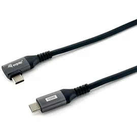 Equip 128892 USB 2.0 C auf C 90° abgewinkeltes Kabel 2m Schwarz