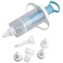 Zenker 42803 Garnierspritze Patisserie mit 6 Tüllen,