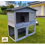 Hasenstall KLOPFER XL Kleintiergehege Kaninchenstall Käfig Hase Stall Gehege