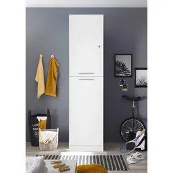 Hochschrank Wäscheschrank Badschrank Wäscheregal 50 cm Weiß Clara Respekta