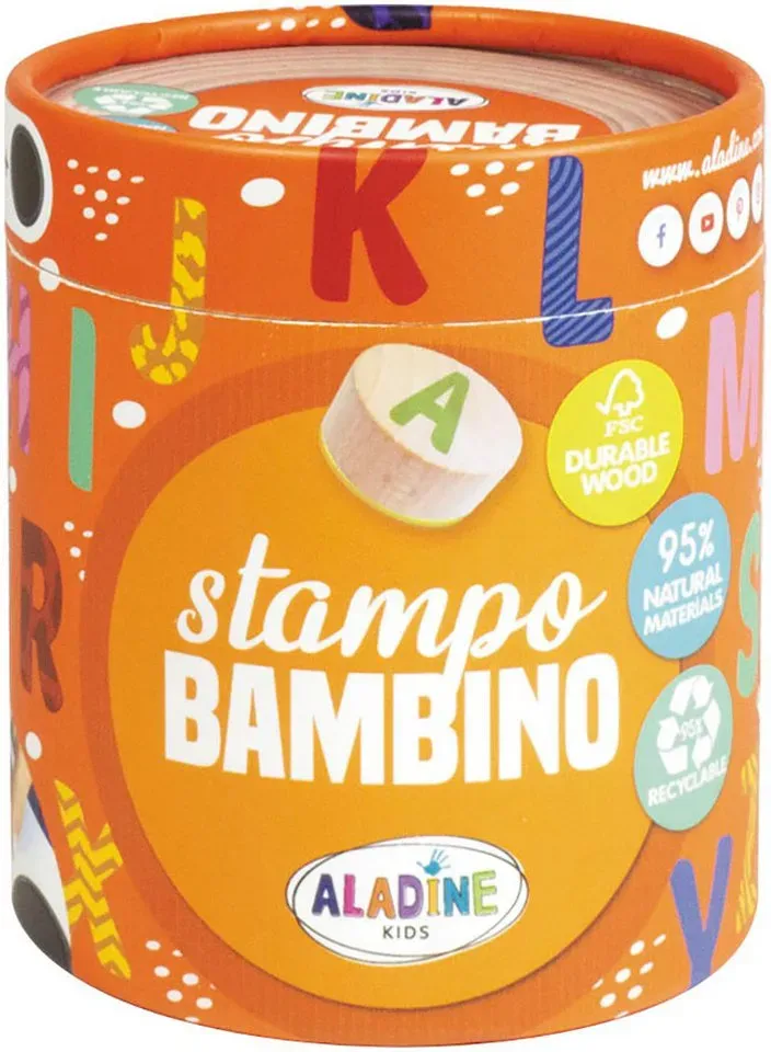 Preisvergleich Produktbild Kreativset Baby Stempel, Bambino Alphabet ECO bunt