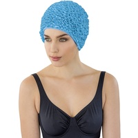 Fashy Damen Badehaube Rüschen, türkis, Einheitsgröße