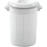 Kerbl 3210249 Futtertonne weiß, mit Deckel 70ltr,