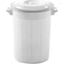 Kerbl 3210249 Futtertonne weiß, mit Deckel 70ltr,