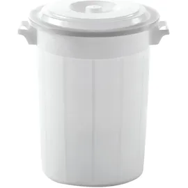 Kerbl 3210249 Futtertonne weiß, mit Deckel 70ltr,