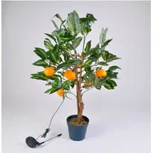 Buri Kugelleuchte Kunststoff 90 cm Solar LED orange