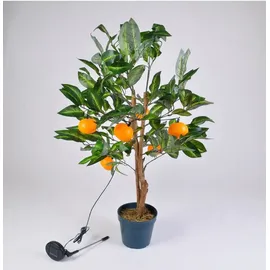 Buri Kugelleuchte Kunststoff 90 cm Solar LED orange