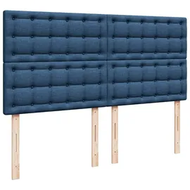 vidaXL Boxspringbett 180 x 200 cm Blau