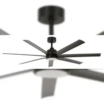 LUCCI AIR Atlanta 142 cm Deckenventilator Schwarz