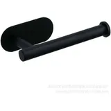 Selbstklebender Toilettenpapierhalter, Toilettenpapierhalter aus Edelstahl, Toilettenpapierhalter für Bad und Küche, ohne Bohren – Schwarz