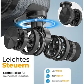 Kesser 4-Rollen 66 cm / 84 l grau