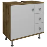 VCM Nilosi M 60 x 61 x 33 cm honig-eiche/weiß