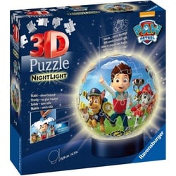 Ravensburger Puzzleball Nachtlicht Paw Patrol, 72 Puzzleteile, mit Leuchtsockel inkl. LEDs; FSC® - schützt Wald - weltweit braun|bunt