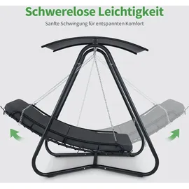 MCombo Hollywoodschaukel Grau 3-Sitzer