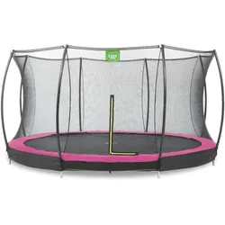 EXIT Trampolin Silhouette Ground Ø 427 cm pink + Netz