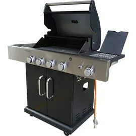 Vaiko Gasgrill 4 Edelstahl Brenner + 800°C Infrarot Keramik Brenner Prime Zone