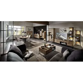 Livetastic TV-Element 156 x 62 x 48 cm Graphit/Eiche Metall