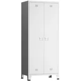 [en.casa] Kleiderschrank Hankasalmi 180x90x40 cm Weiß