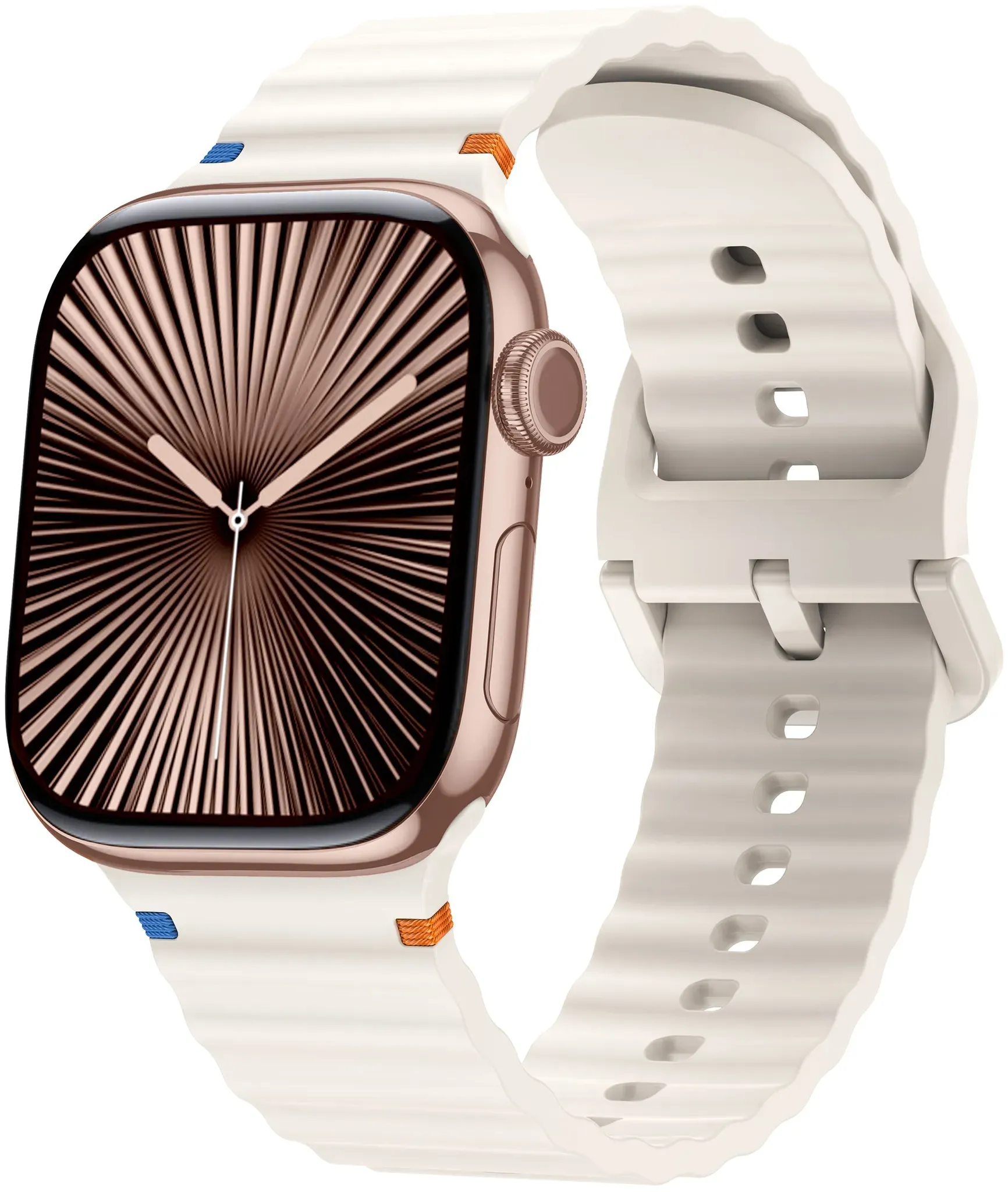 Strap-it Apple Watch Ultra Armband Silikon für Apple Watch Ultra - Polarstern - Schnallenverschluss