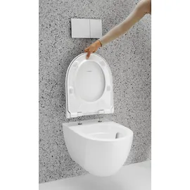Geberit Acanto Wand-WC mit WC-Sitz Weiß KeraTect