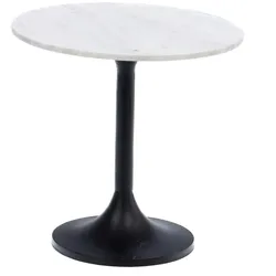 Sofa-Endstück Weißer Marmor 46 cm - Rund Marmor Amadeus 46x46 cm