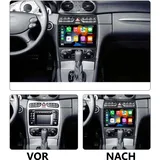 GABITECH 9 Zoll Android 13 Autoradio GPS Navi Wifi für Mercedes Benz W203 S203 BT FM RDS