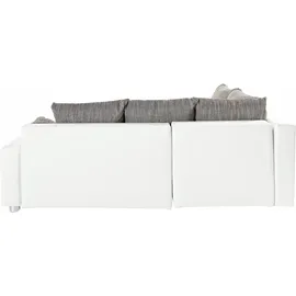 Collection AB Ecksofa »Parma L-Form«, mit Bettfunktion und Federkern grau