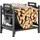 Vevor Kaminholzregal Stahl 450 x 315 x 415 mm mit Segeltuchträger