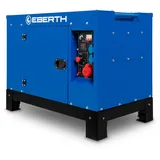 Eberth 10000 Watt Notstromaggregat Diesel, Stromerzeuger mit 18,4 ps, 4-Takt Dieselmotor, 3-Phasen Stromgenerator mit 1x 400V, 2x 230V, 1x 12V,
